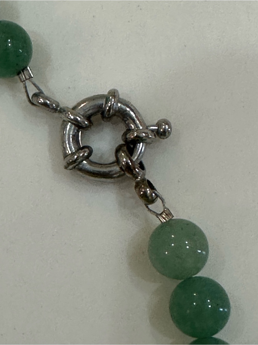 Southwestern Green Aventurine 16” Long 3 Strand Beaded Necklace & Bracelet Set - Picture 6 of 10